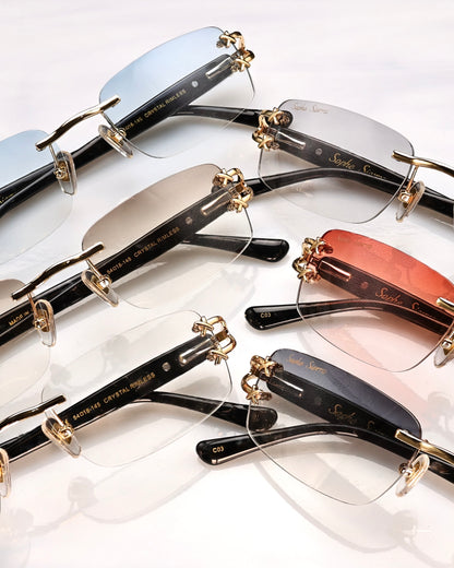 18K GOLD BLACK MARBLE