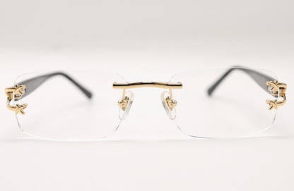 18K GOLD BLACK MARBLE