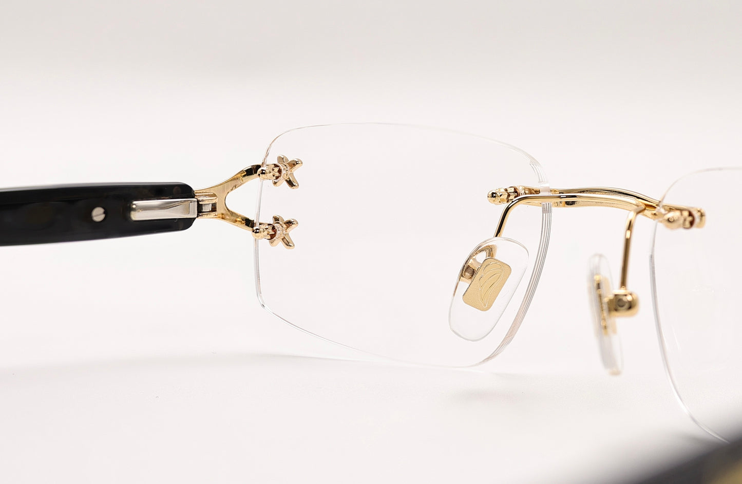 18K GOLD BLACK MARBLE