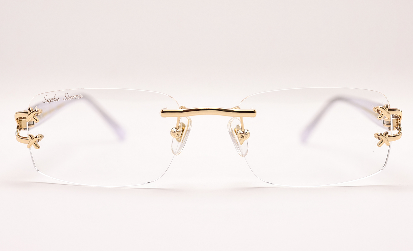 18K GOLD MARBLE RIMLESS