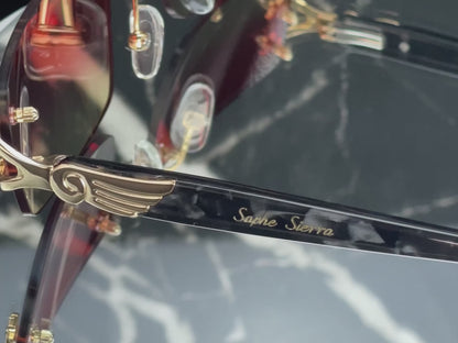 18K GOLD BLACK MARBLE