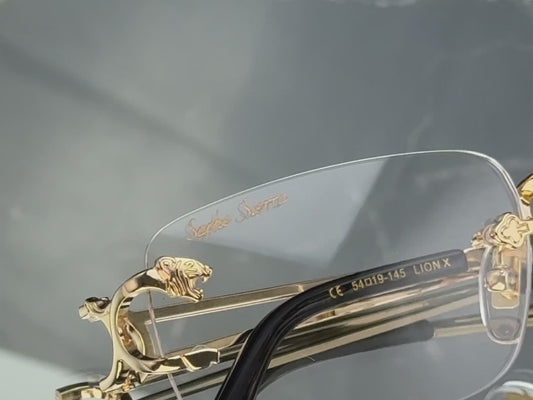Sophe Sierra 18K Gold Lion X Glasses