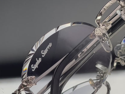 18K WHITE GOLD LION X