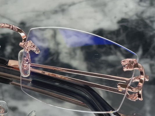 Sophe Sierra 18K Rose Gold Lion X Glasses