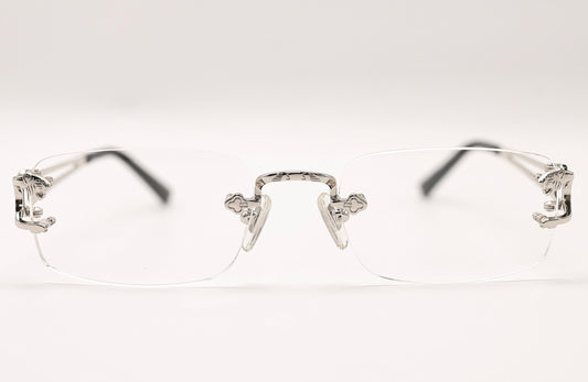 18K WHITE GOLD LION X