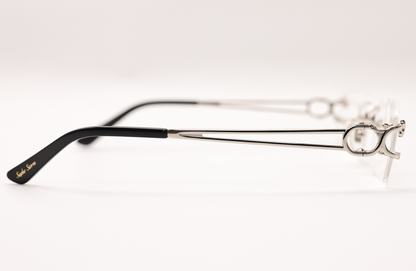 18K WHITE GOLD LION X