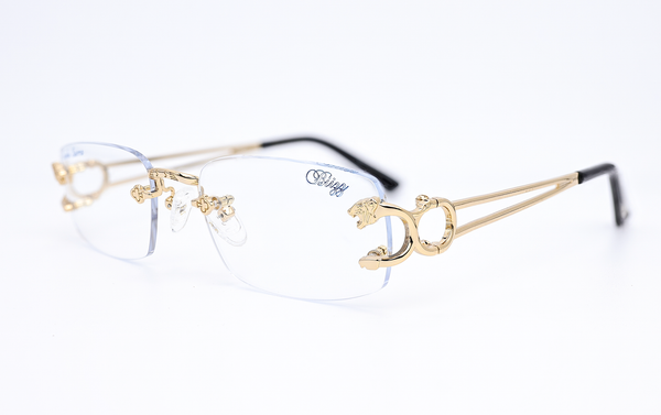 custom lenses engraving rimless glasses 