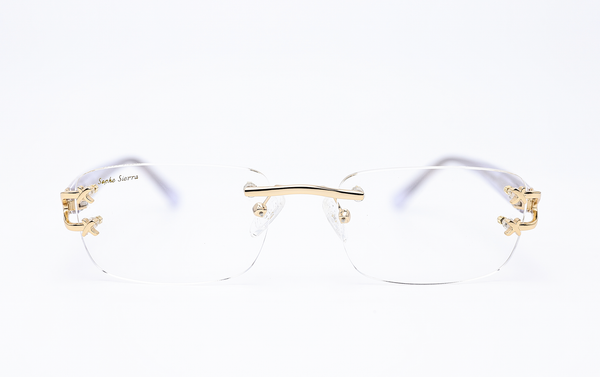 Rimless glasses clear