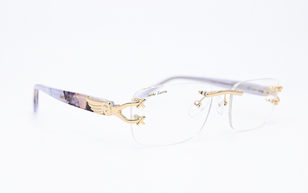 rimless glasses clear