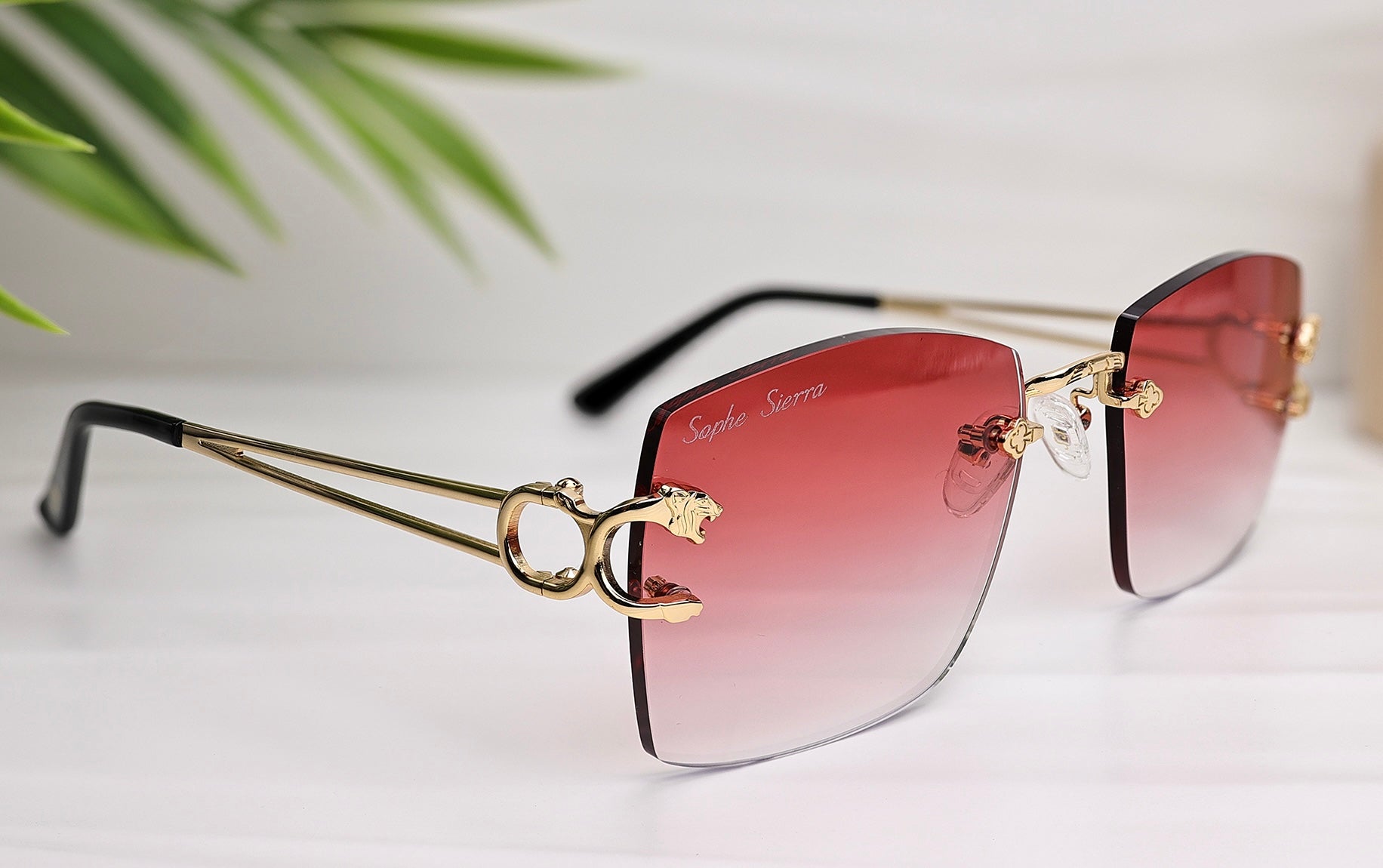 custom lenses rimless glasses 