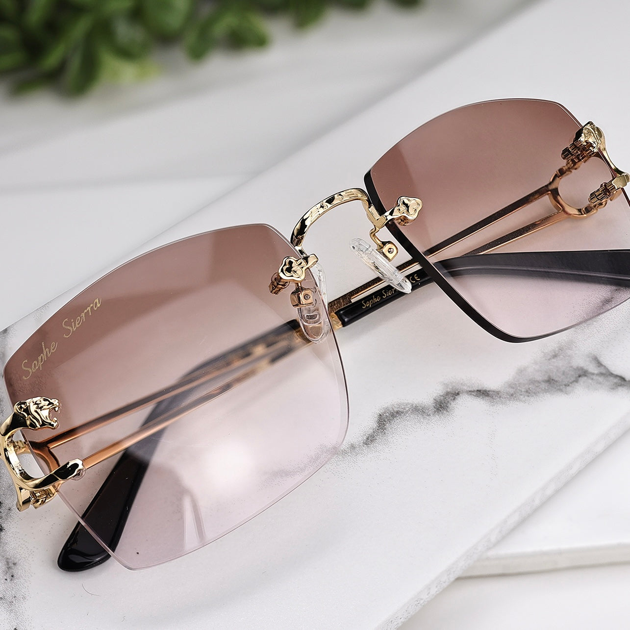 custom lenses rimless glasses