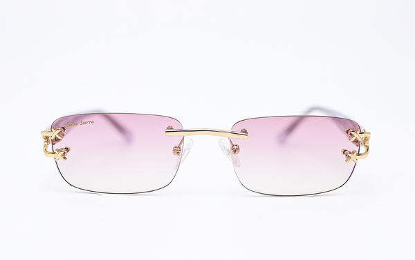 Rimless Glasses Pink