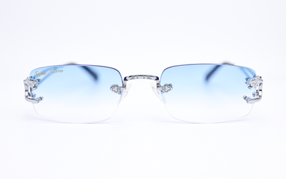custom lenses rimless glasses 