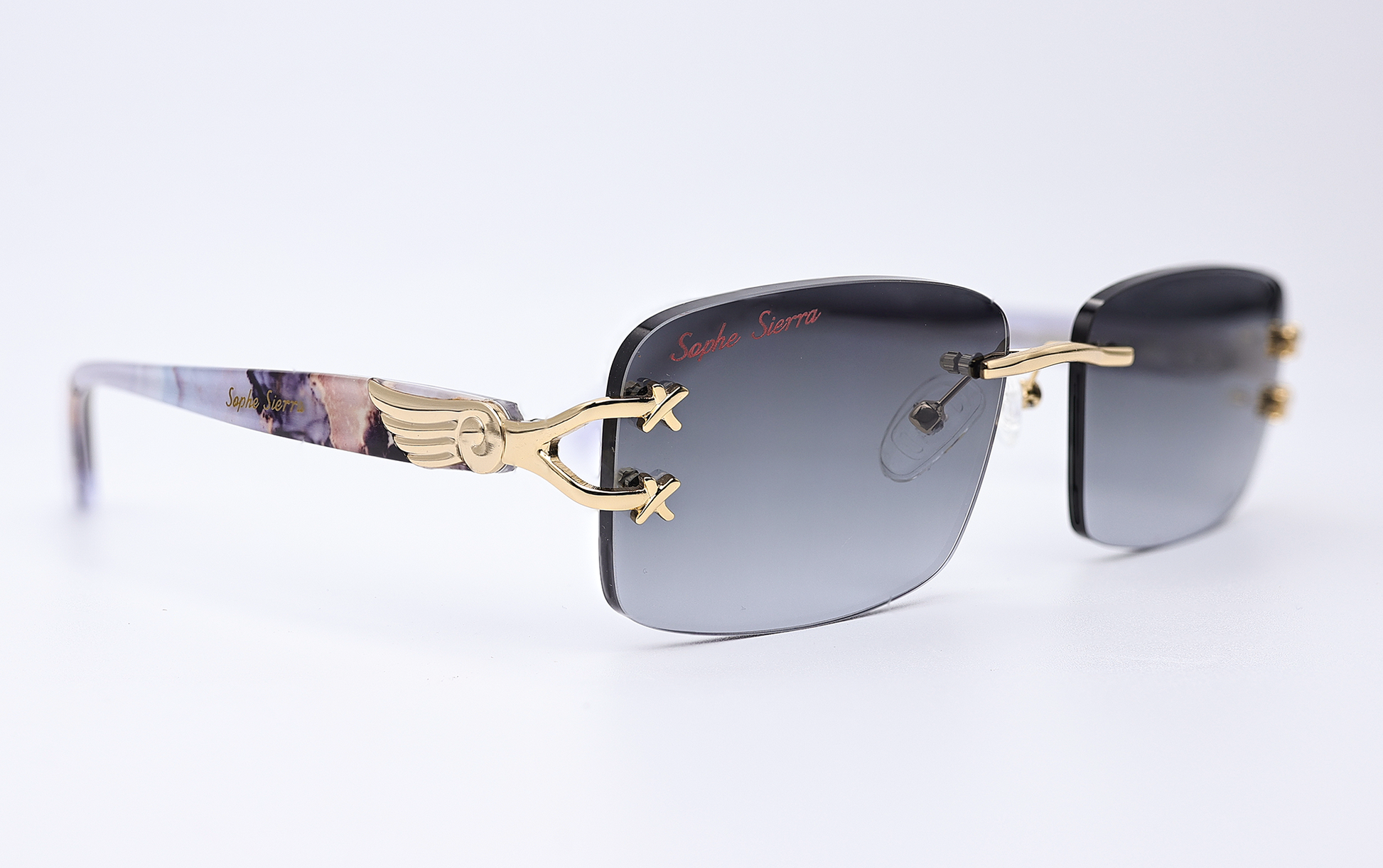 custom lenses rimless glasses 