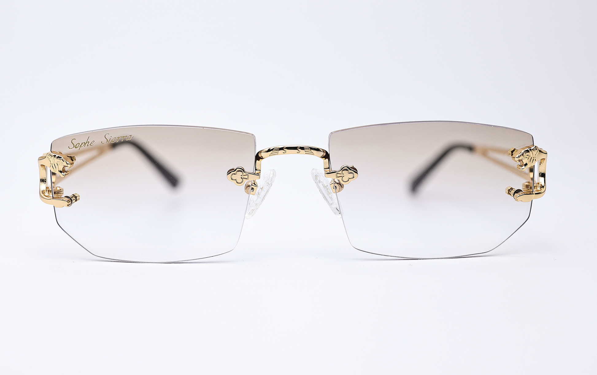 custom lenses rimless glasses 