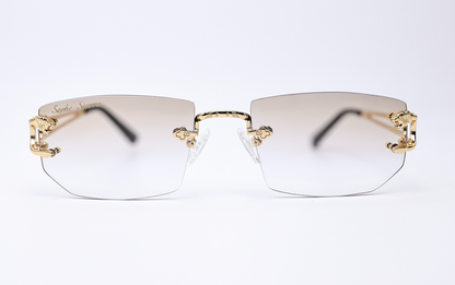 custom lenses rimless glasses 