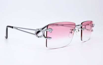 custom lenses rimless glasses 