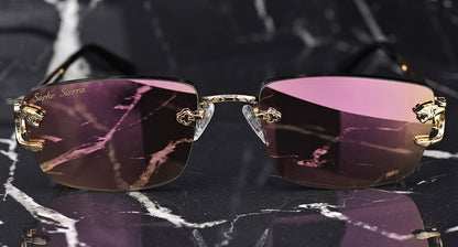 custom lenses rimless glasses 